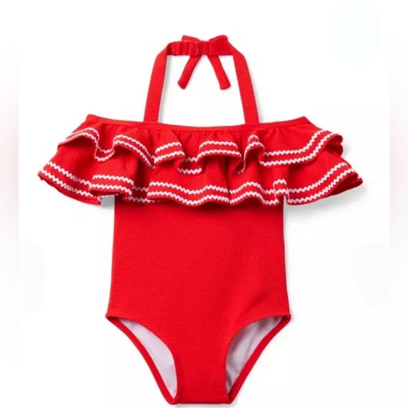 Janie and Jack Other - Janie and Jack Ric Rack Ruffle swimsuit size 4